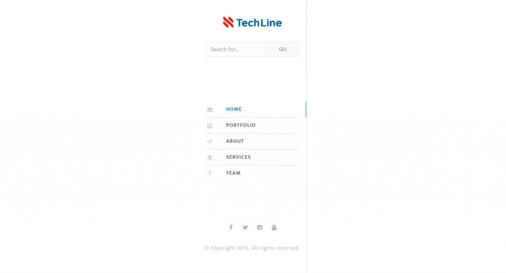 Menu side simple