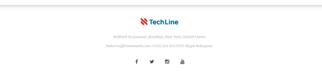 Footer parallax